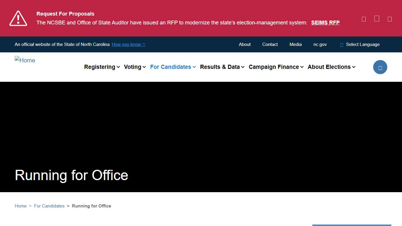 Running for Office NCSBE